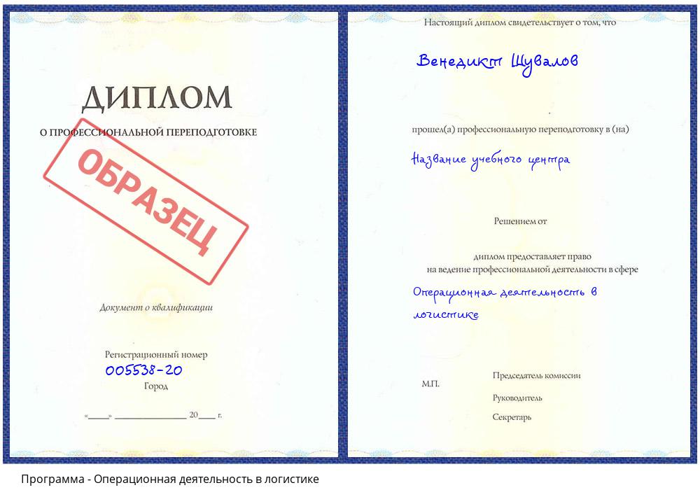 Операционная деятельность в логистике Богданович